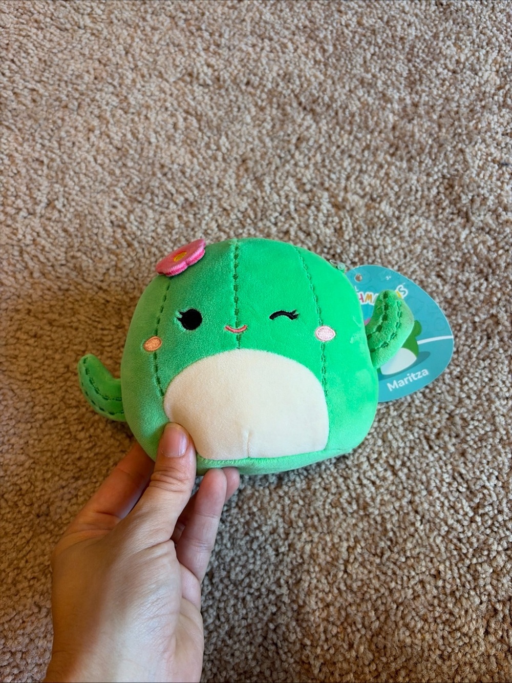 Squishmallow Maritza (flower, Winking) the Cactus, 5 Inch